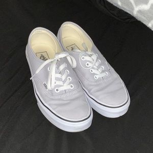 Vans authentic grey shoes